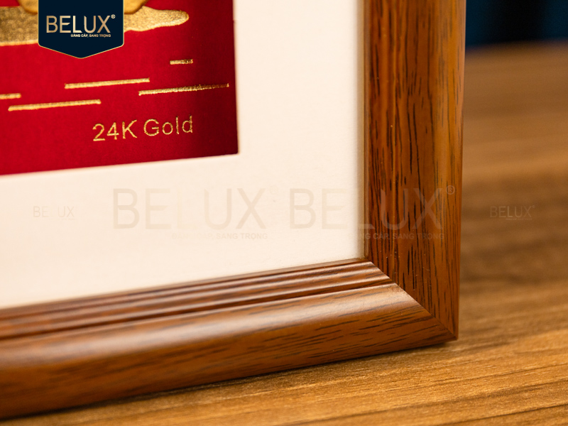 Tranh Vịnh Hạ Long Dát Vàng 24k 25x25cm